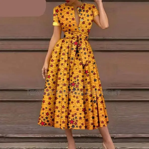 Short Sleeve High Waist Print Outfit