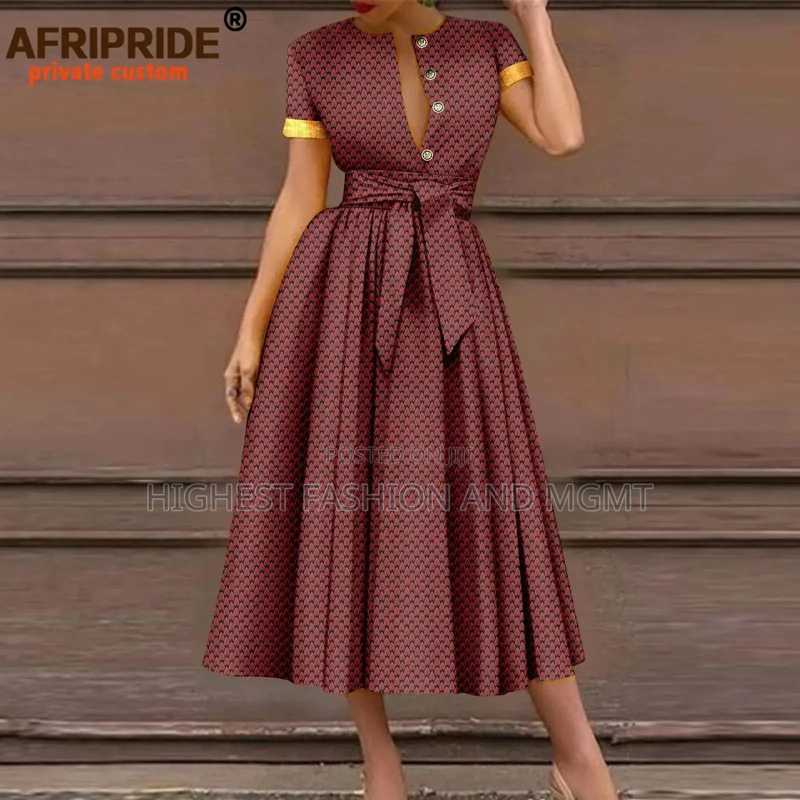 Short Sleeve High Waist Print Outfit