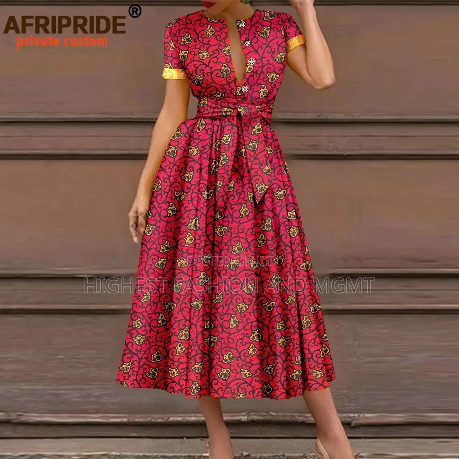 Short Sleeve High Waist Print Outfit