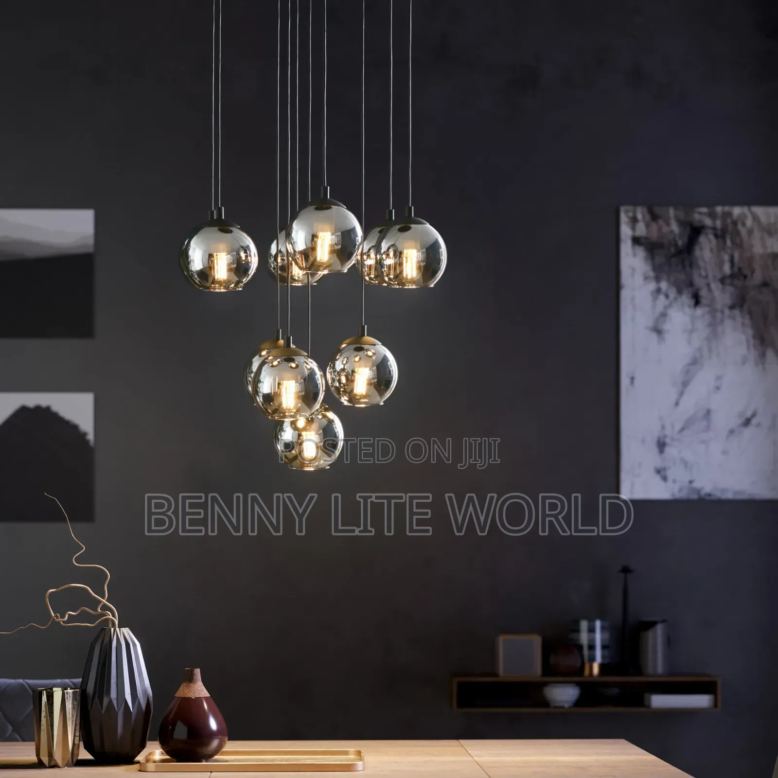 18 Head Dropping Pendant Glass Chandelier Light