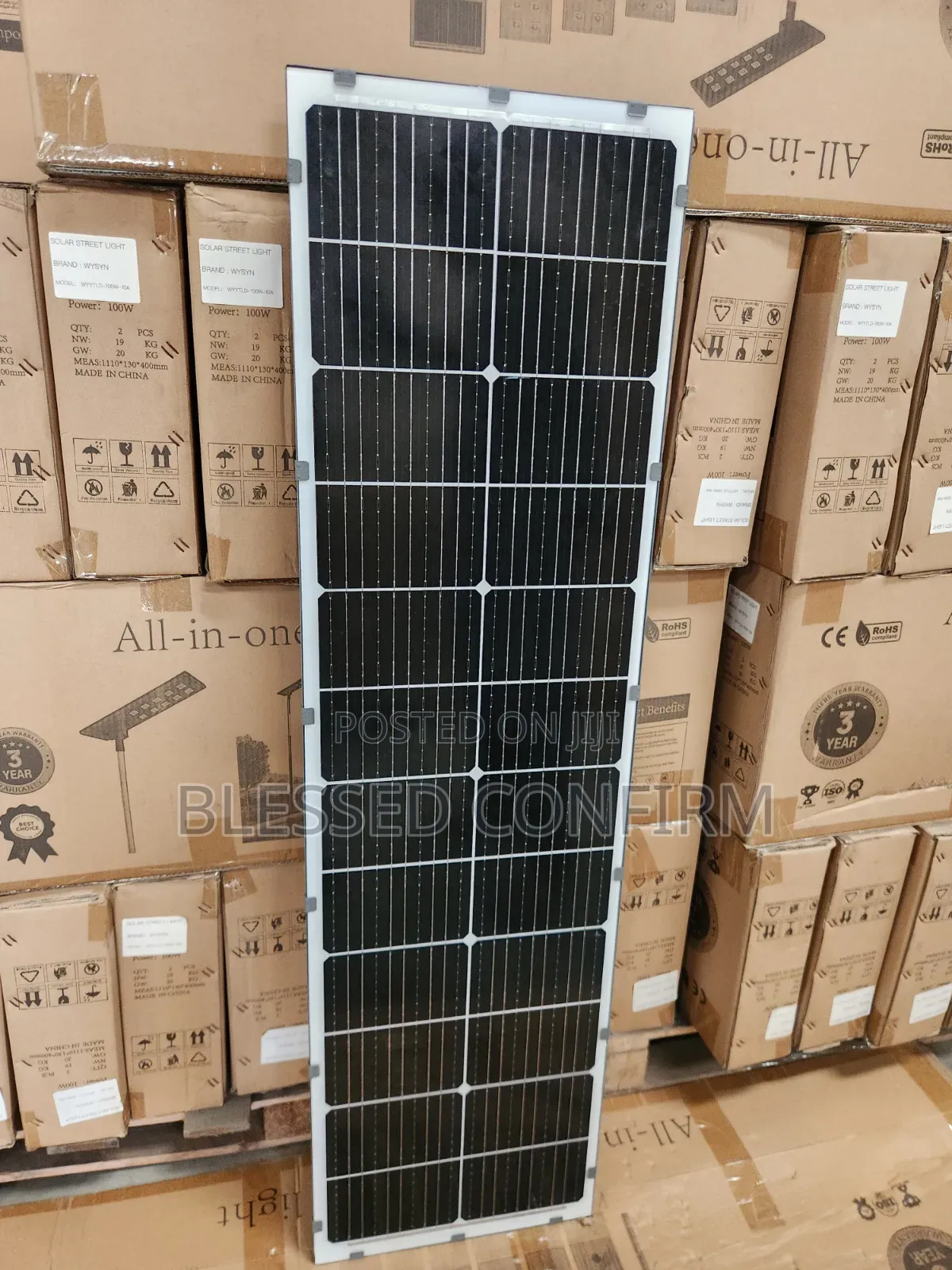 200w Lithium Battery All in One Solar Street Light