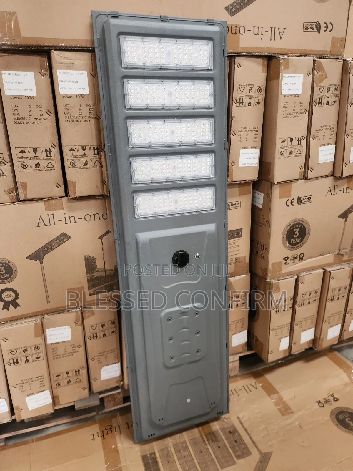 200w Lithium Battery All in One Solar Street Light