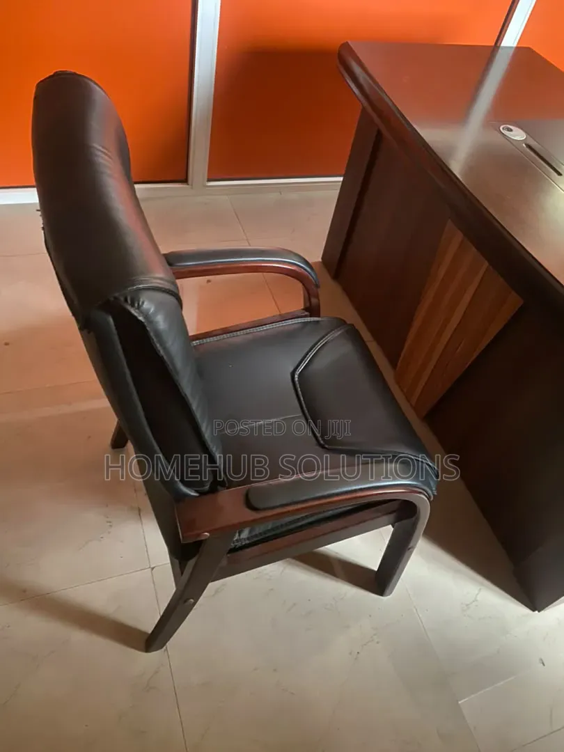 Executive Boss Office Table and Two Chairs