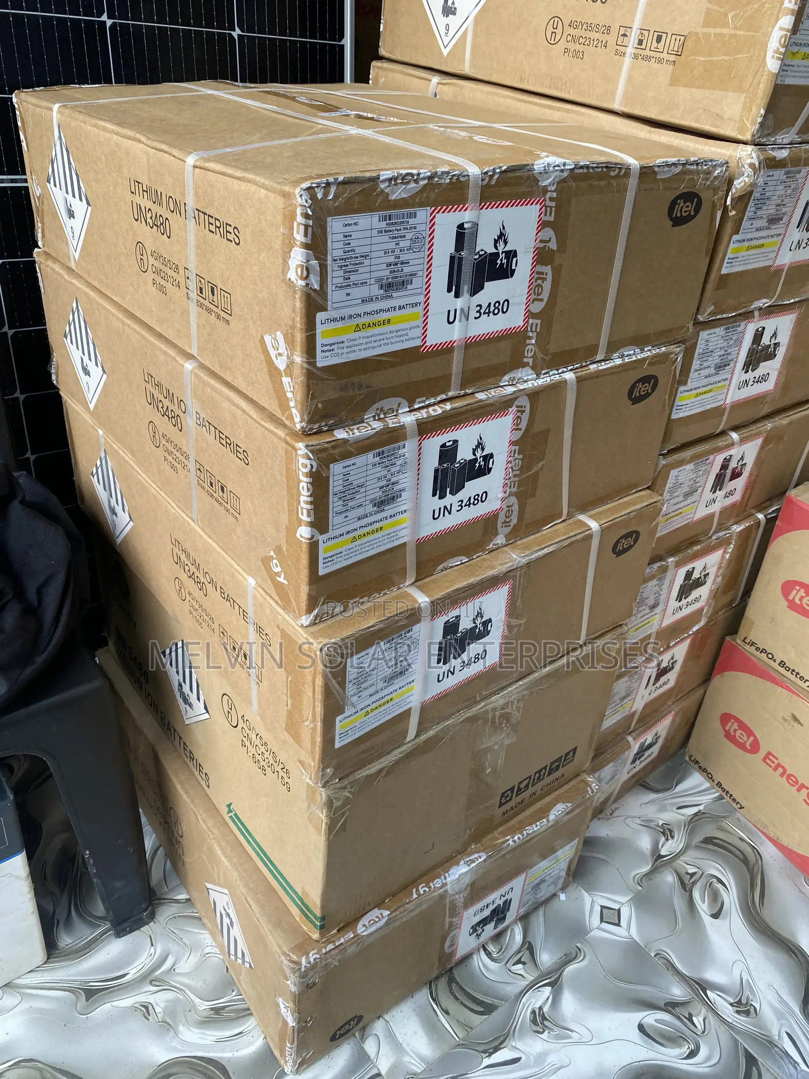 2.5kwh 24v Itel Solar Lithium Ion Phosphate Batteries Available Now
