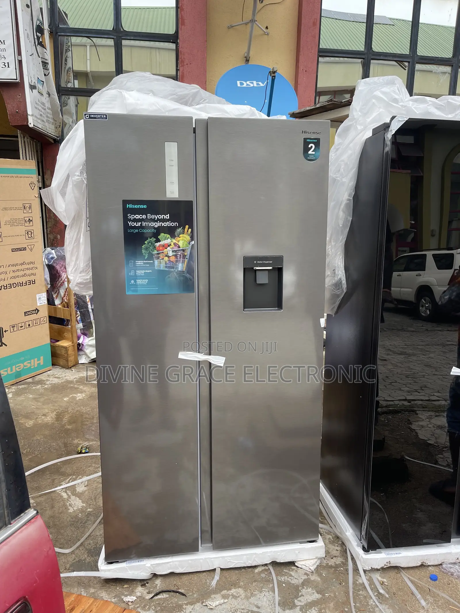Brand New 529l Hisense Side by Side Refrigerator/Inveter