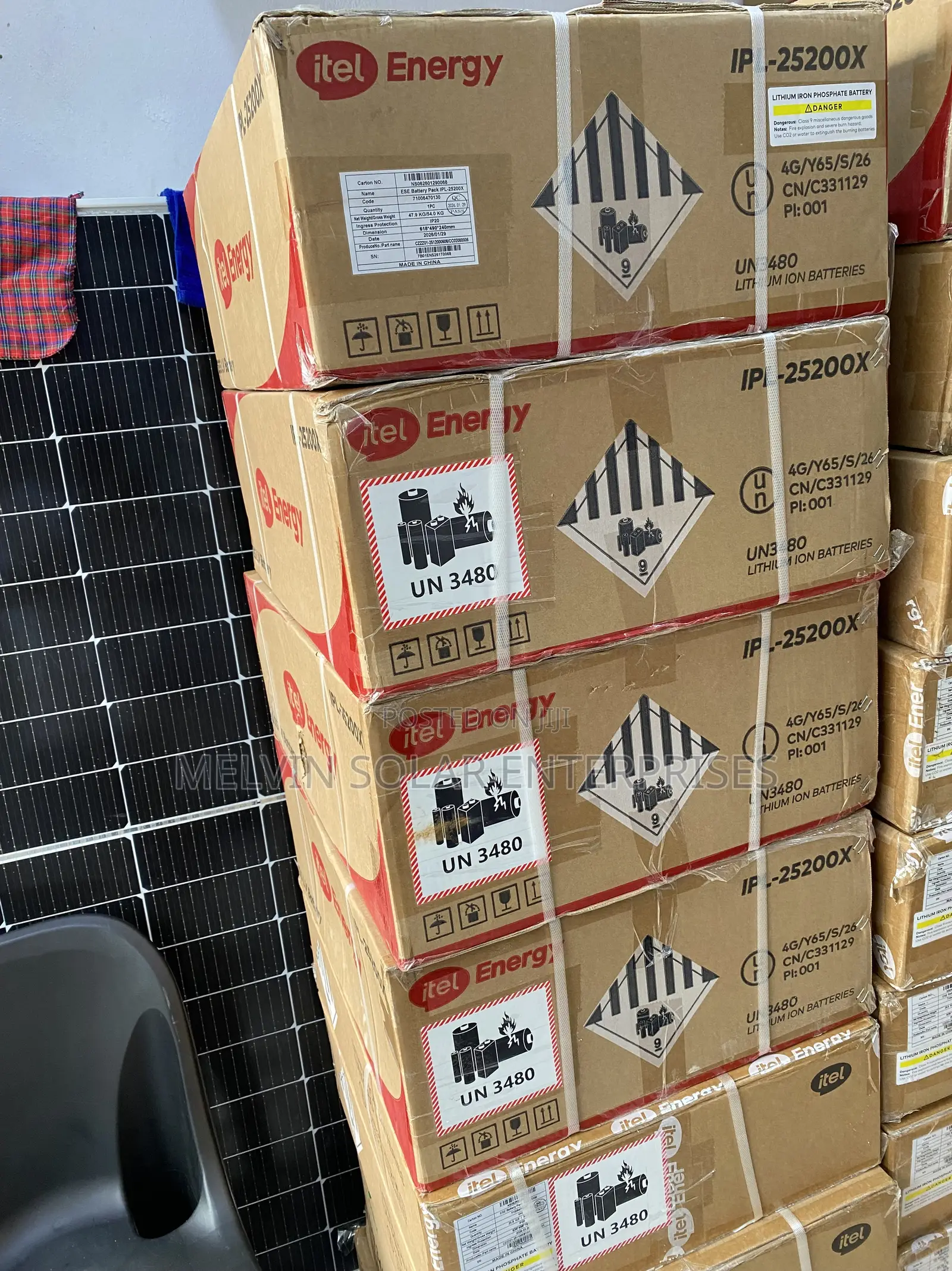 2.5kwh 24v Itel Solar Lithium Ion Phosphate Batteries Available Now