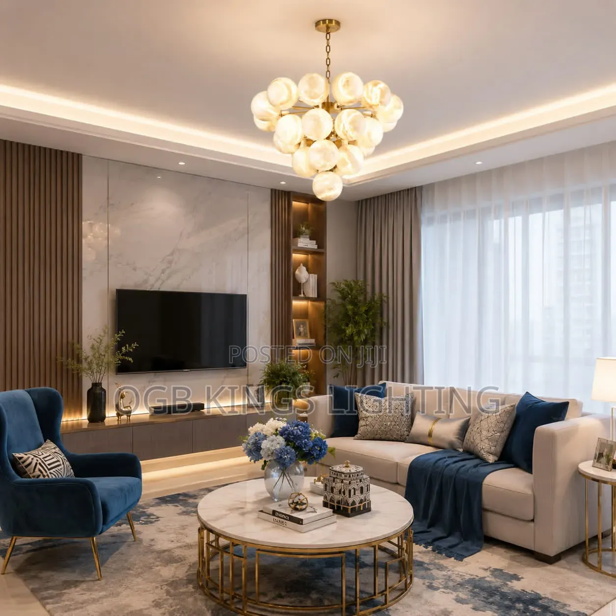 Living Room Chandelier Nordic Led Lamp Modern Hanging Light