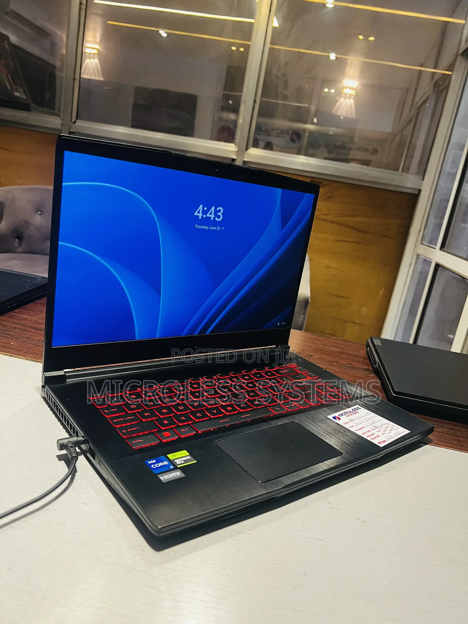 Laptop MSI GF63 16GB Intel Core i7 SSD 1T