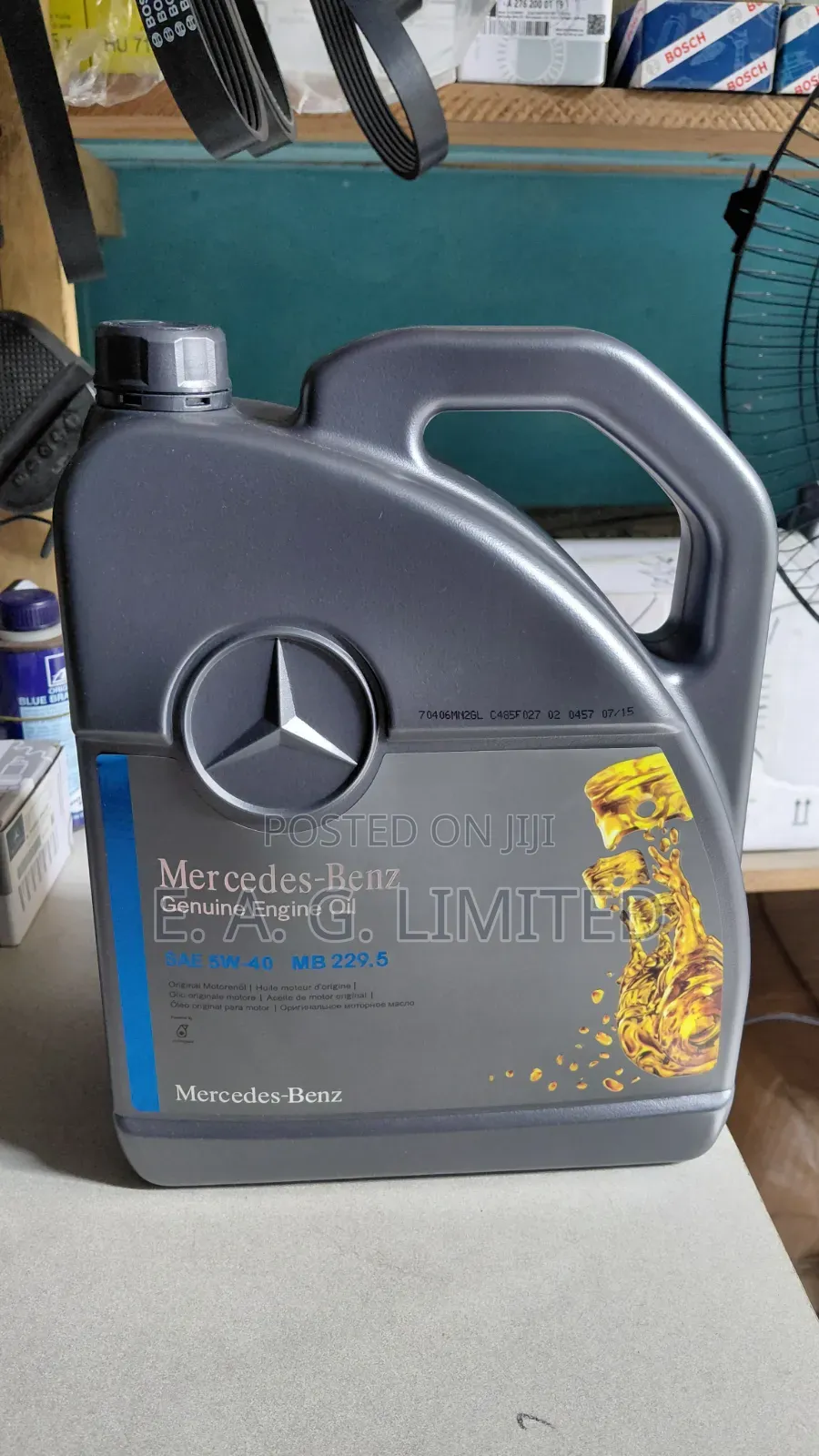 Mercedes-Benz Genuine Engine Oil With a Sae 5w-40 and Mb 229.5, 5-Ltr.