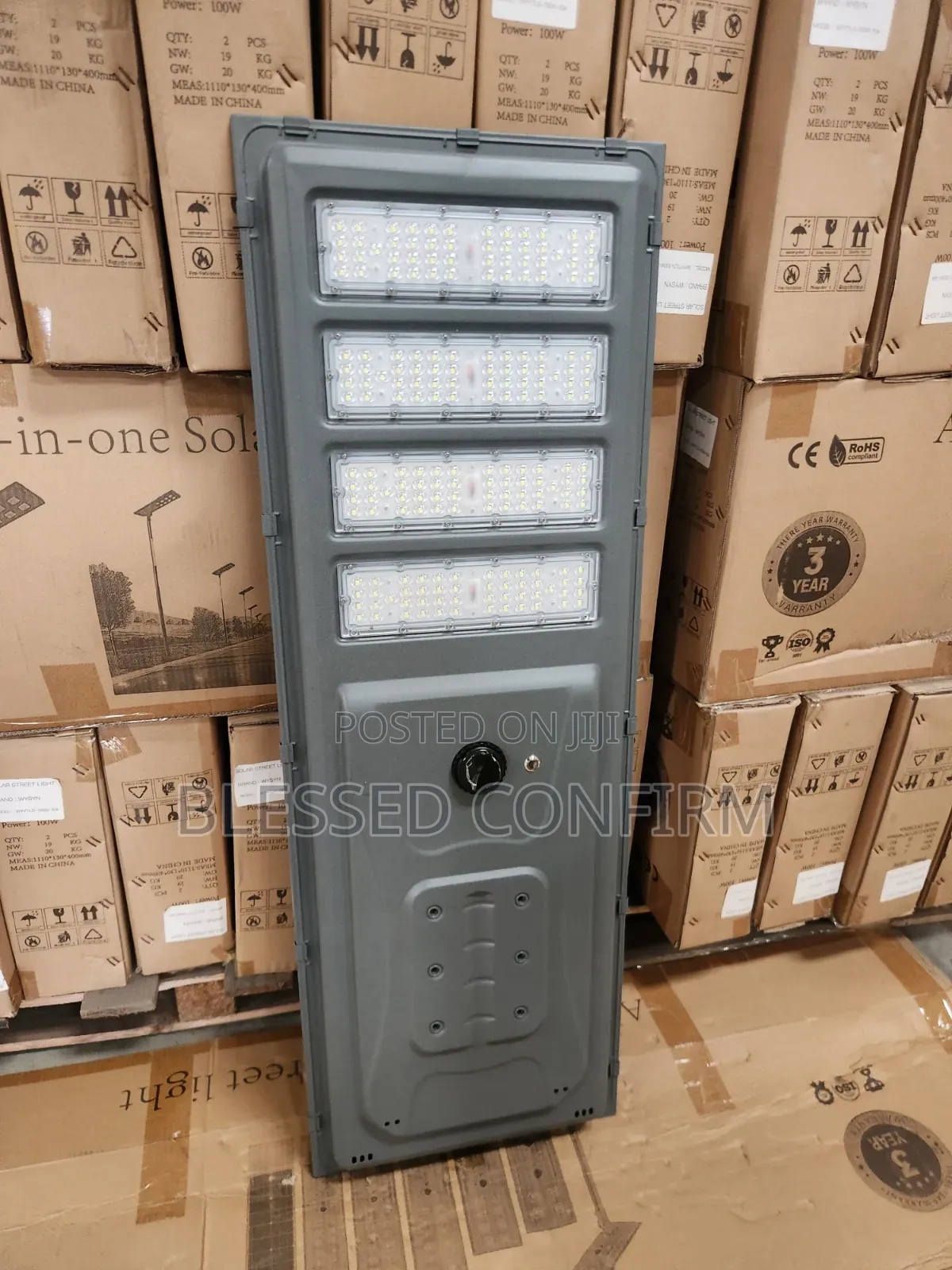 150w Industrial 4-Line All-in-One Solar Treet Light