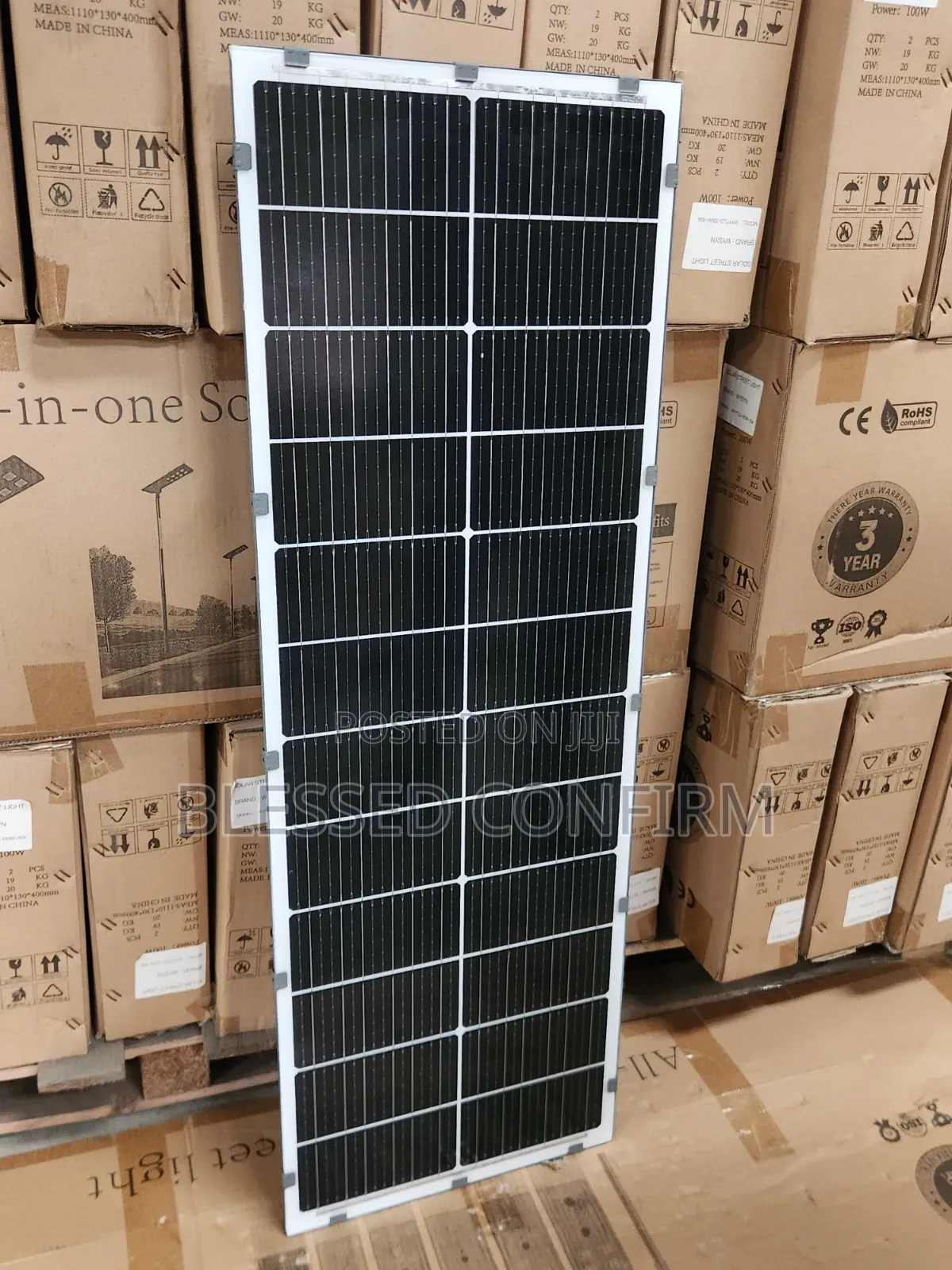 150w Industrial 4-Line All-in-One Solar Treet Light