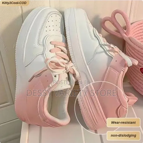 Ashion 2025 Ladies Fashion Casual Sneakers - Pink