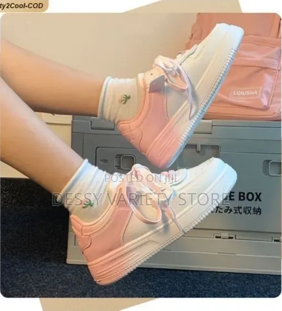 Ashion 2025 Ladies Fashion Casual Sneakers - Pink