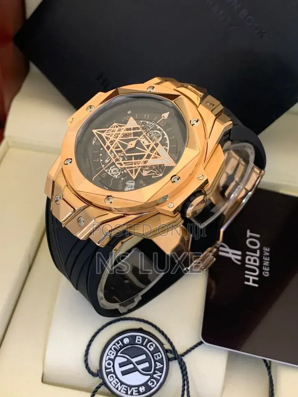 Hublot Chronograph All Black Rubber Strap
