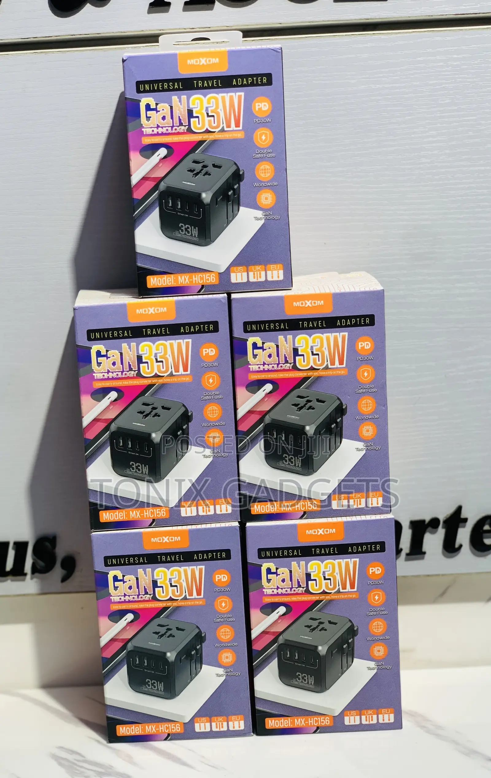 Moxom Mx-hc156 33w Gan Universal Travel Adapter Mx-hc156
