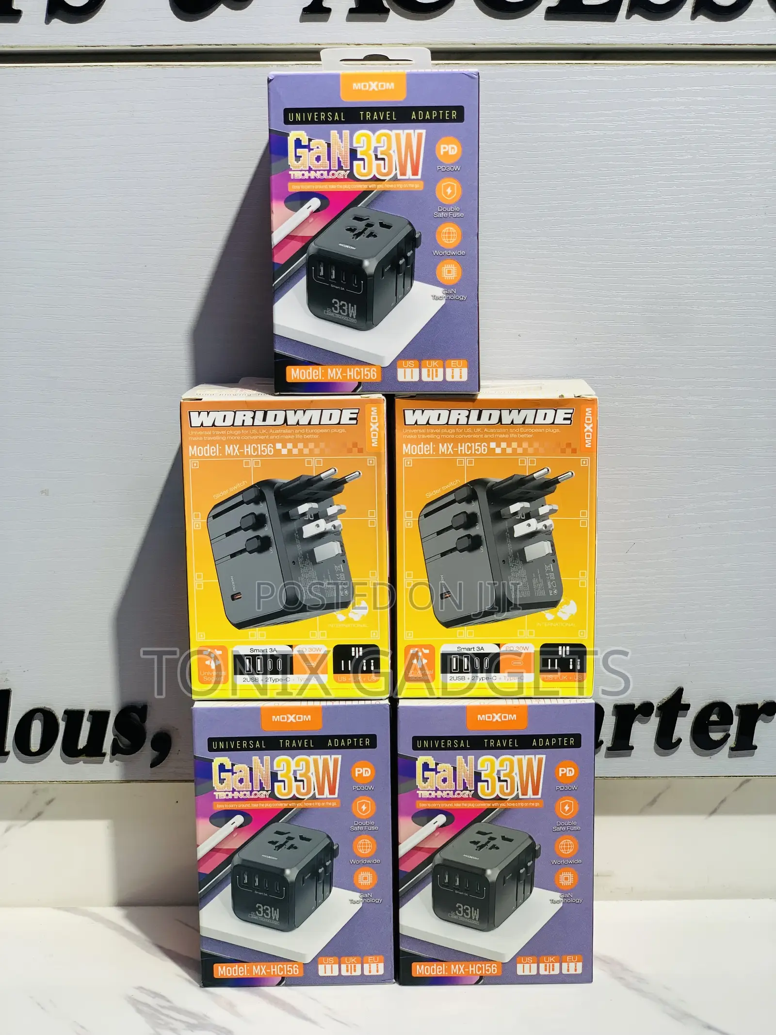 Moxom Mx-hc156 33w Gan Universal Travel Adapter Mx-hc156