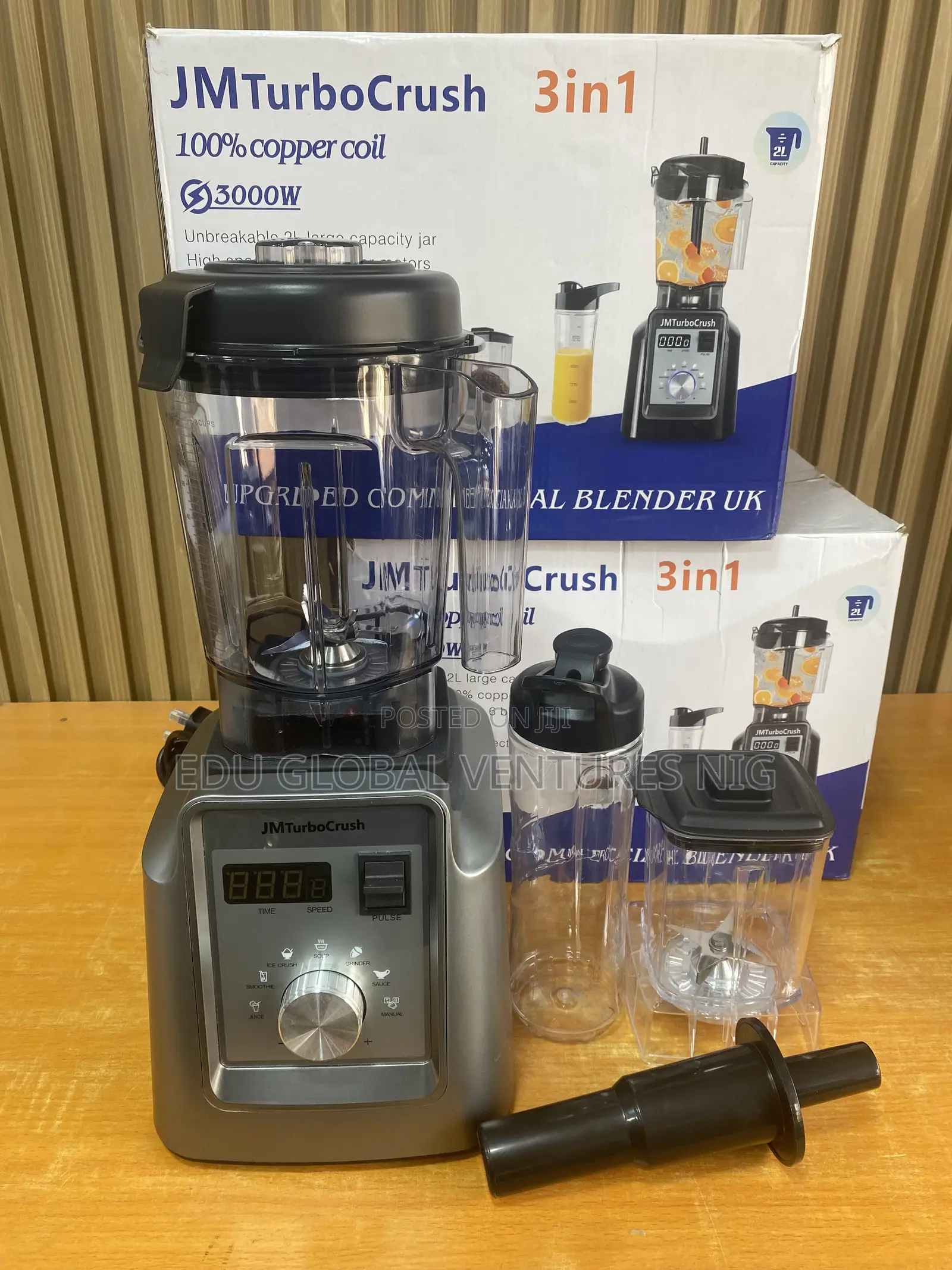 Jm Turbo Mix 3 in 1 Commercial Blender. Hs-209c. 3000watts.