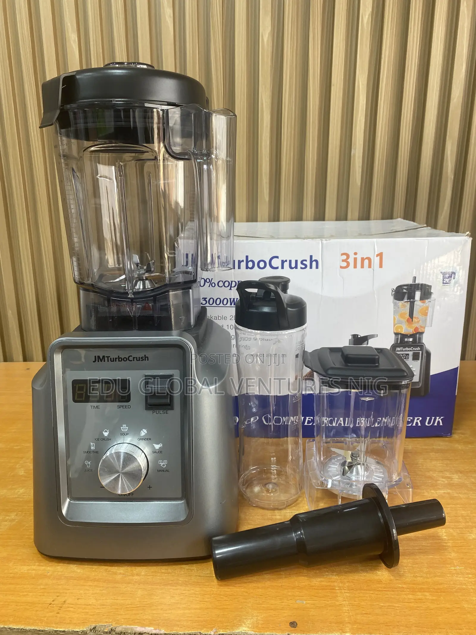Jm Turbo Mix 3 in 1 Commercial Blender. Hs-209c. 3000watts.