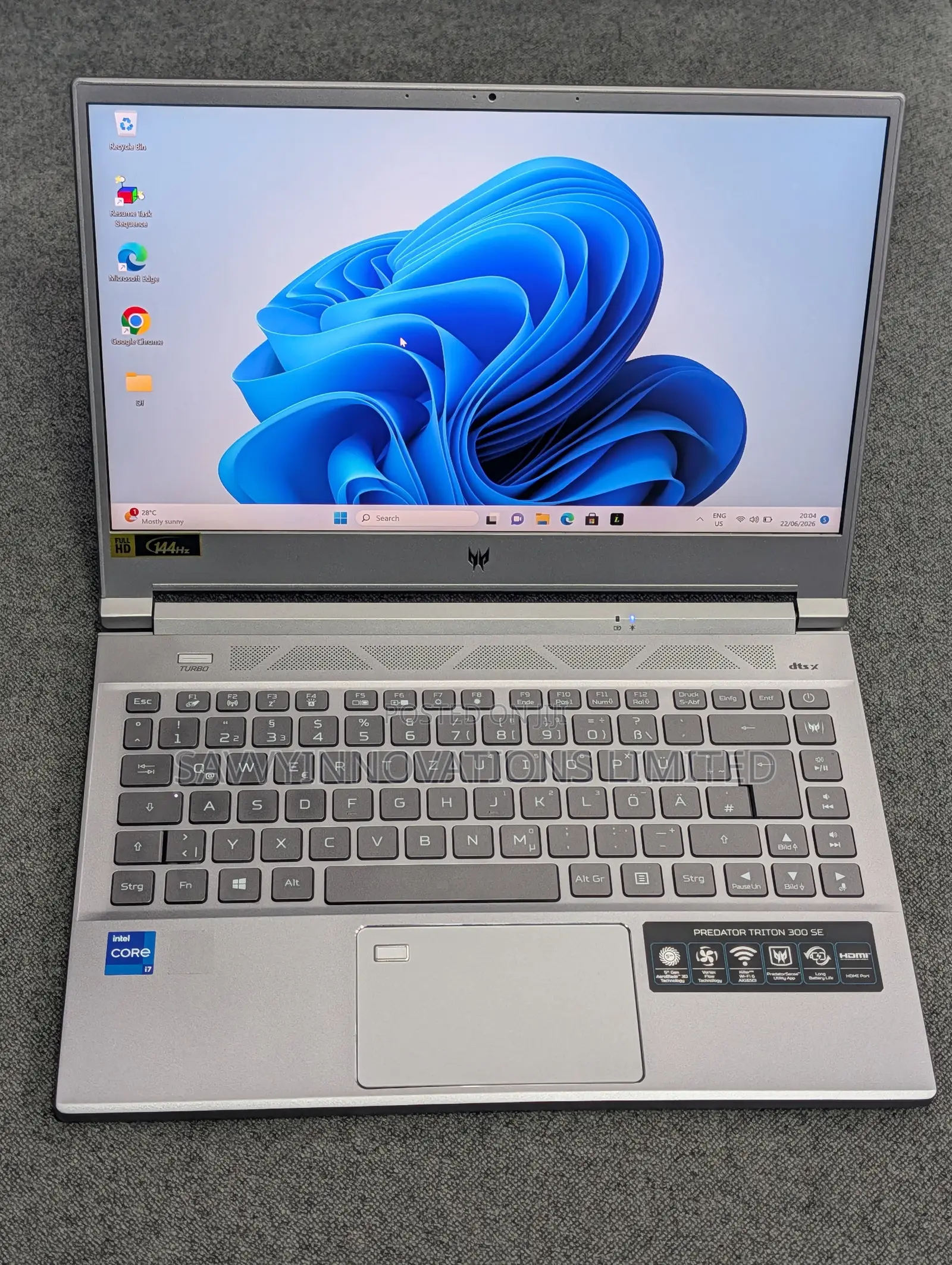 Laptop Acer Predator Triton 300 16GB Intel Core i7 SSD 1T