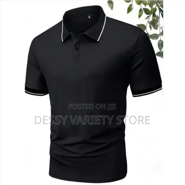 Men's Casual Short Sleeved Three Piece Business Polo Sugi