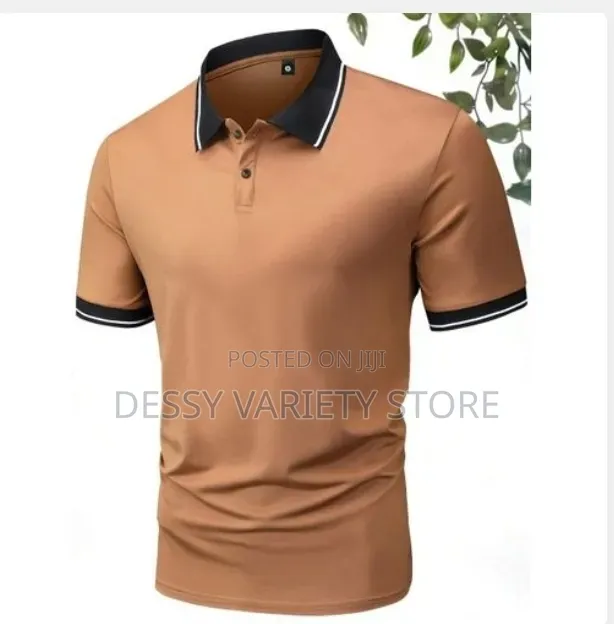 Men's Casual Short Sleeved Three Piece Business Polo Sugi