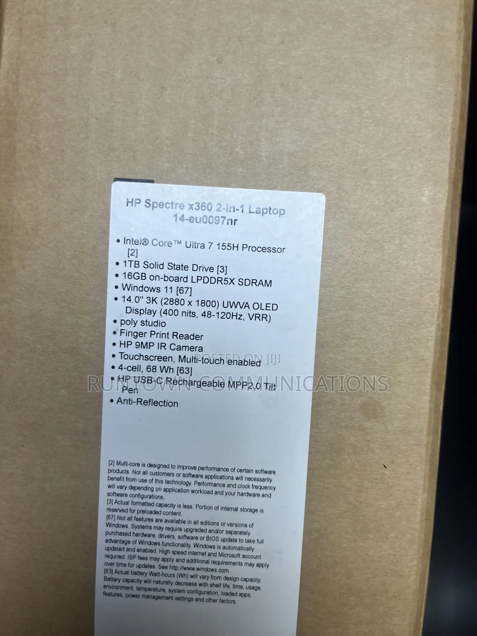 New Laptop HP Spectre 14 16GB Intel Core Ultra 7 SSD 1T