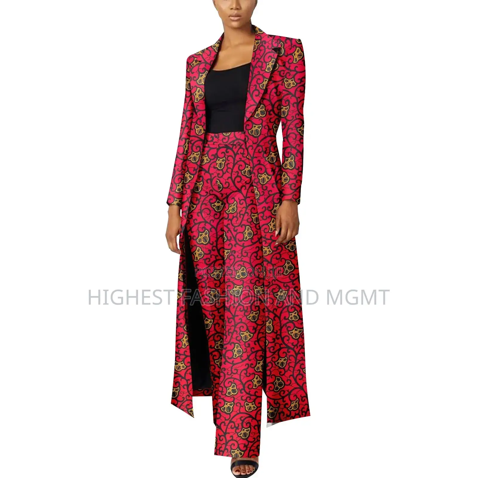 Ankara 2 Piece Long Sleeve Jacket and Pant