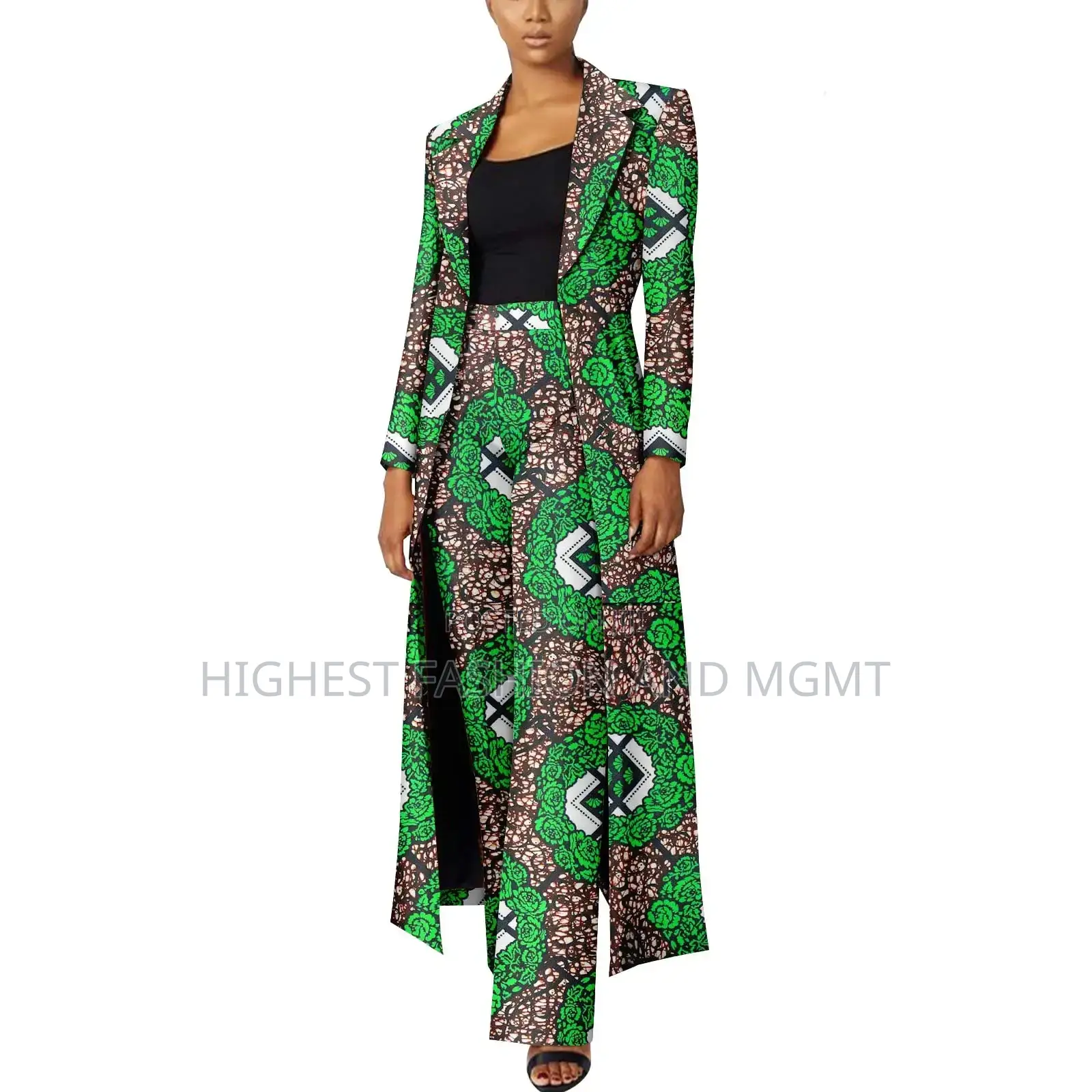 Ankara 2 Piece Long Sleeve Jacket and Pant