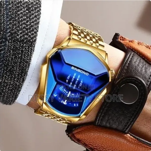 Binbond Top Luxury Stainless Steel Men Waterproof Wristwatch