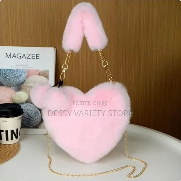 Plush Love Handbag Shoulder Bag Crossbody Bag Wallet Pink