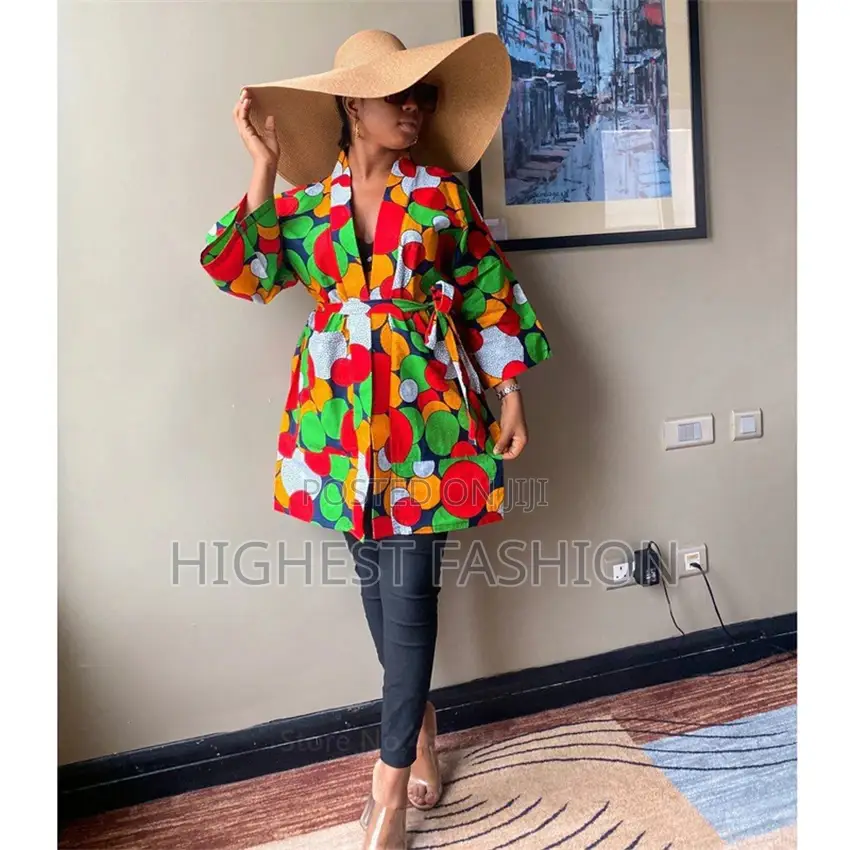 Ankara Pocket Kimono Outfit
