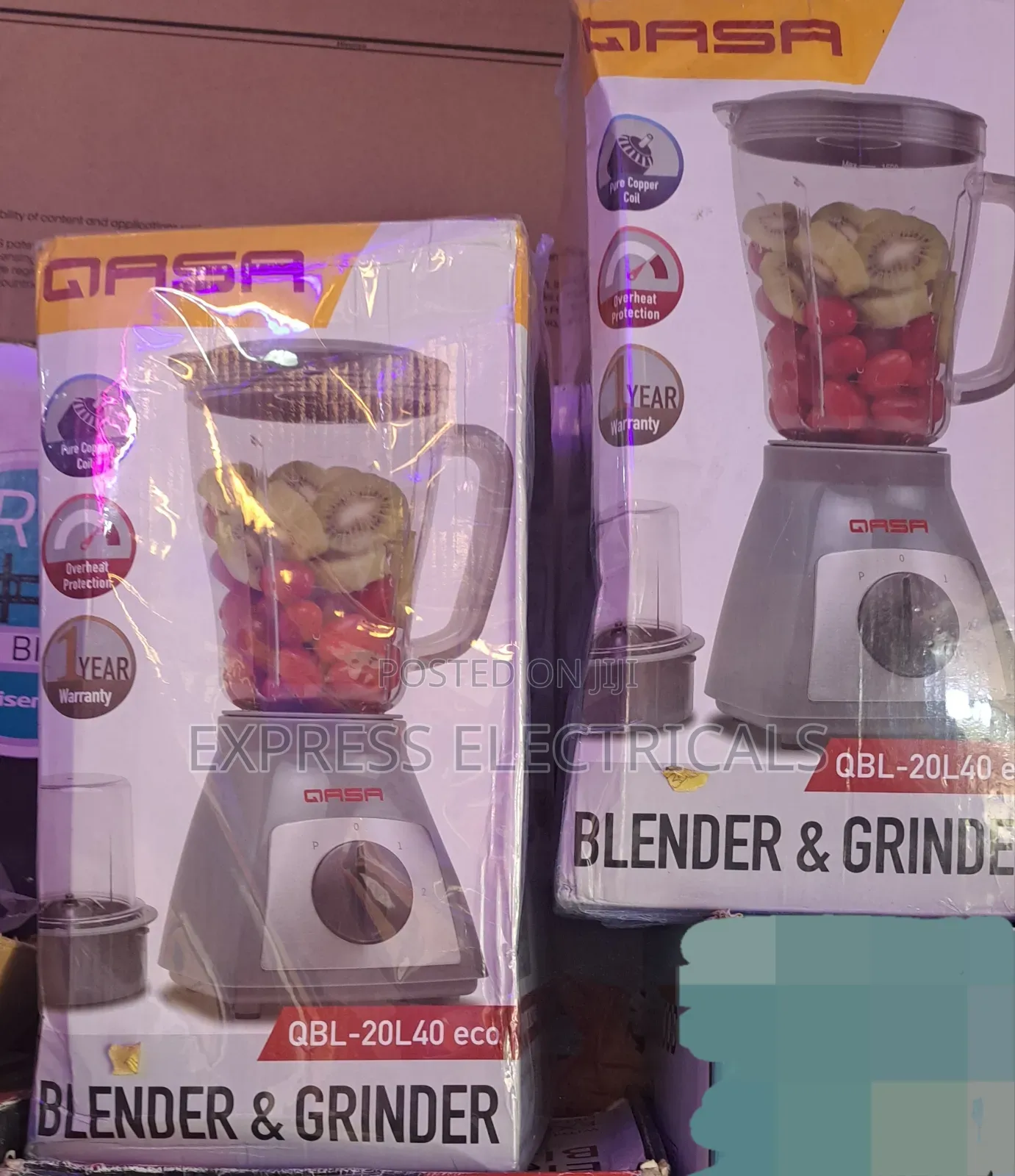 Qasa QBL-20l40 Blender + Grinder 2-in-1 New
