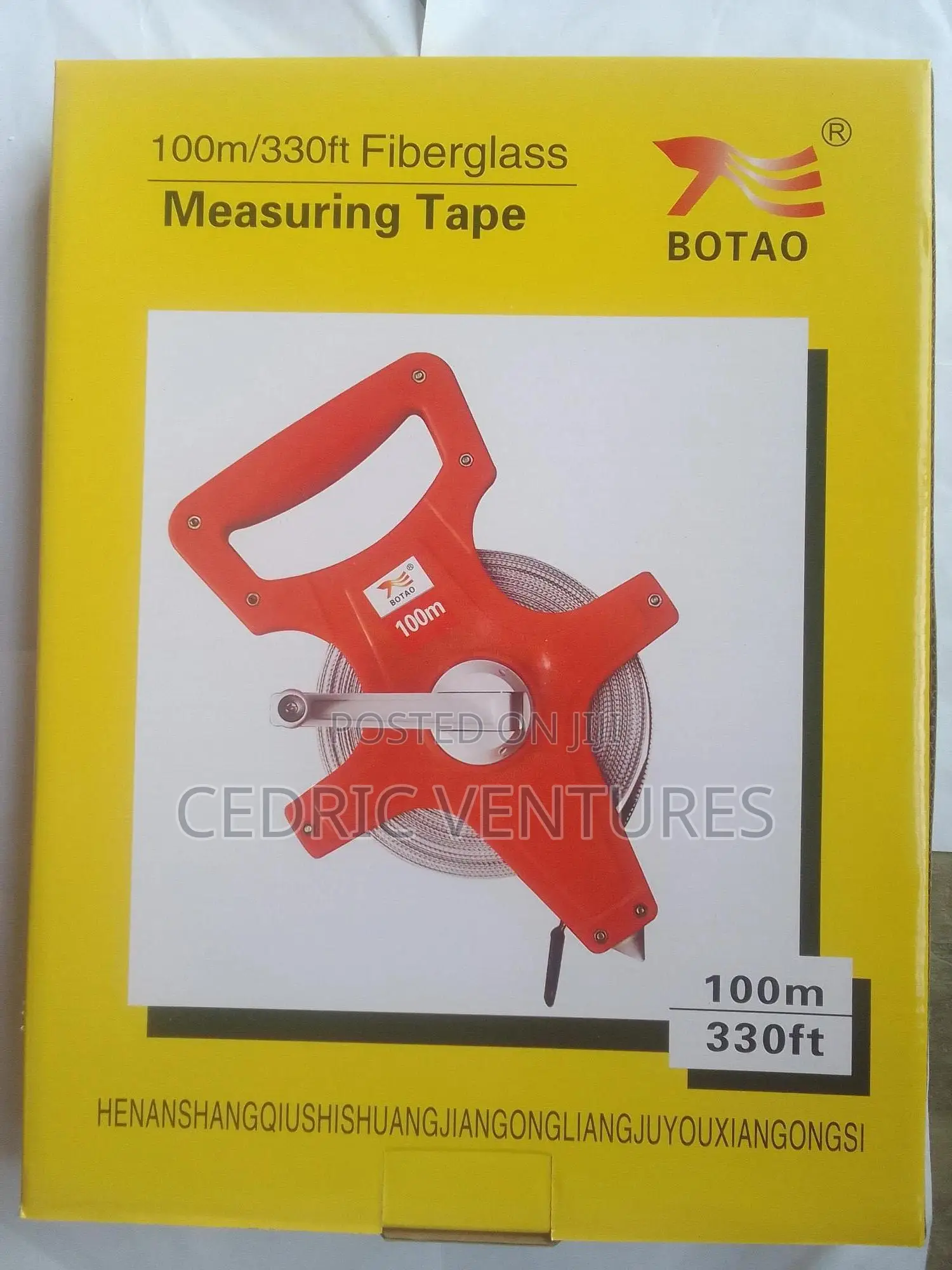 100m/330ft Fiberglass Measuring Tape