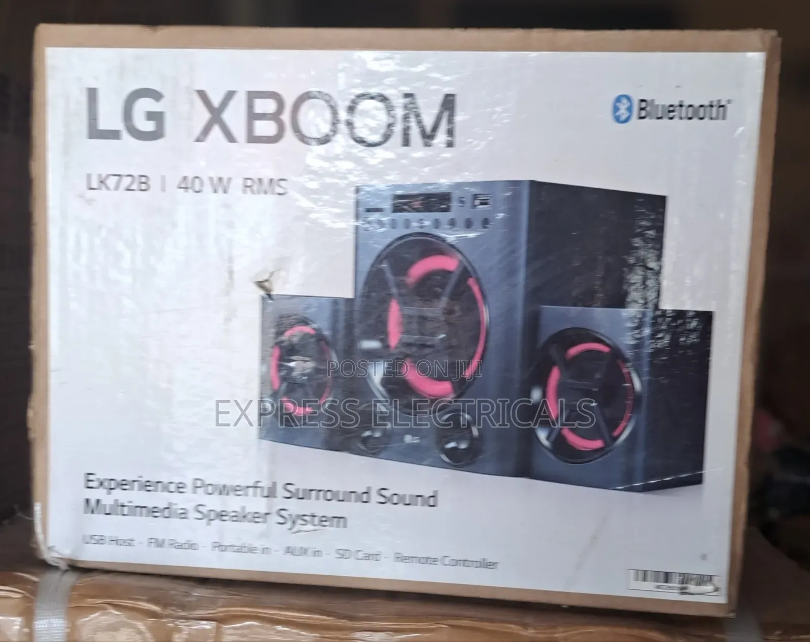 Lg Xboom Lk72b 40w Bluetooth Speaker and Subwoofer New