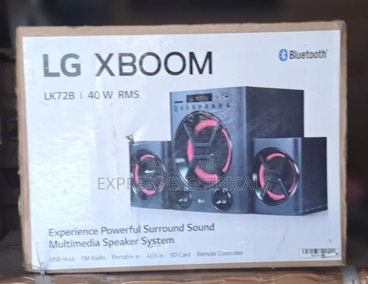 Lg Xboom Lk72b 40w Bluetooth Speaker and Subwoofer New