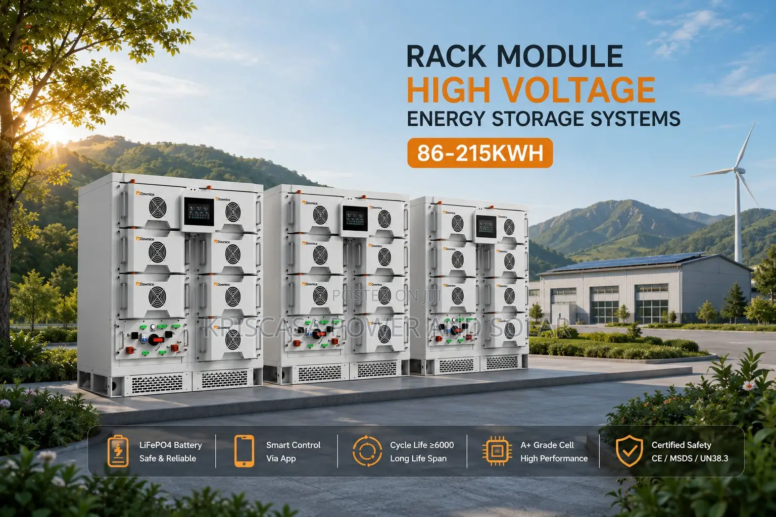 Dawnice (215kwh) High-Voltage Rack Energy Storage System