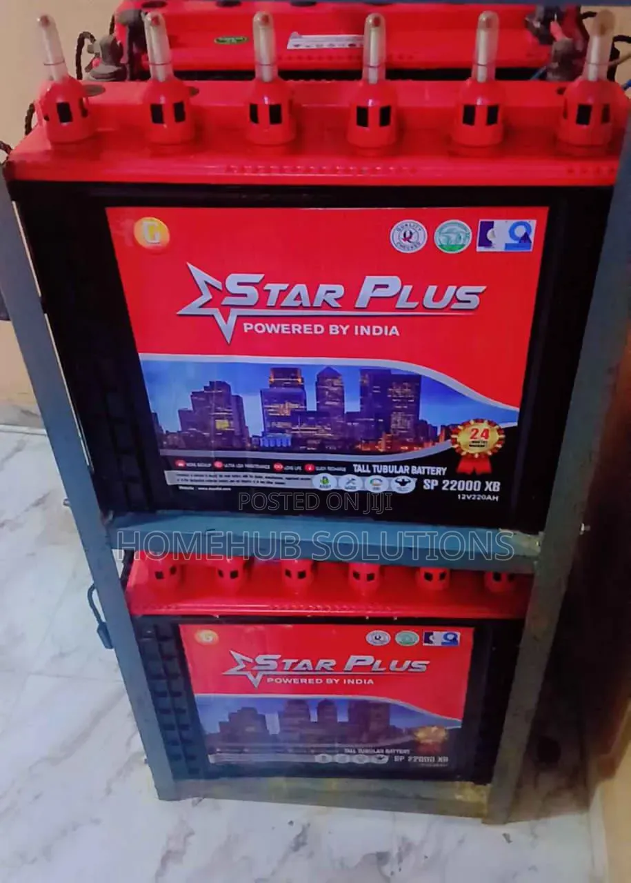5kva Inverter With 4 Tabular Batteries and Rack