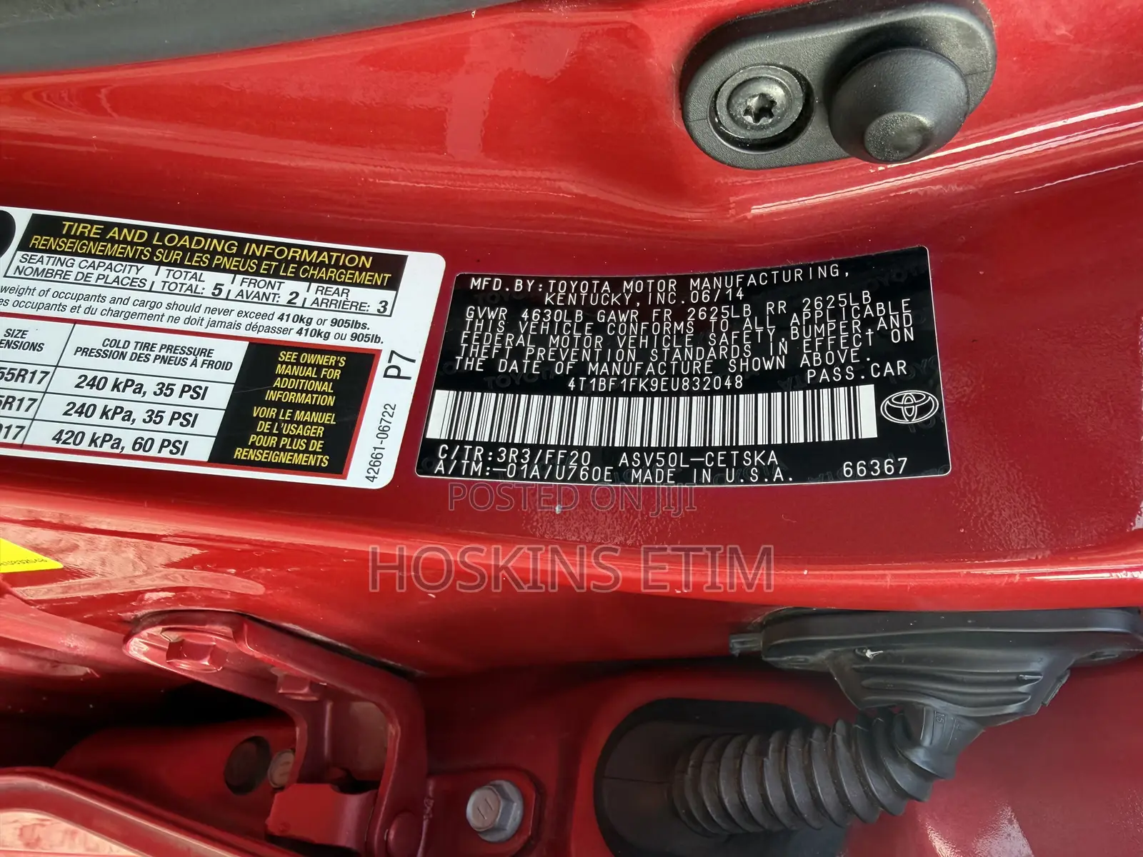Toyota Camry SE 4dr Sedan (2.5L 4cyl 6A) 2014 Red