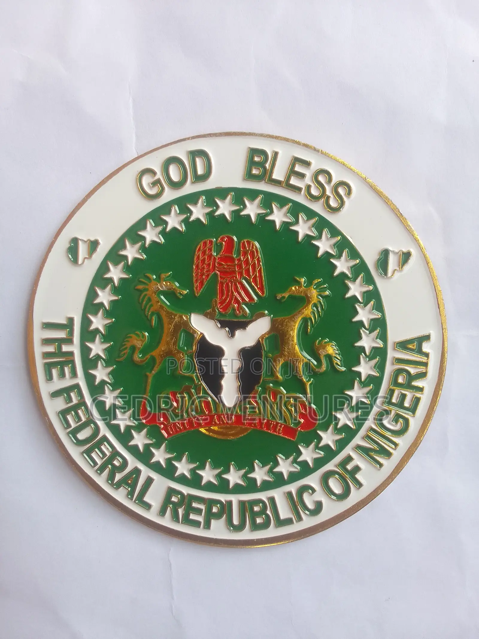 Nigeria Coat of Arms Car Boot Emblem