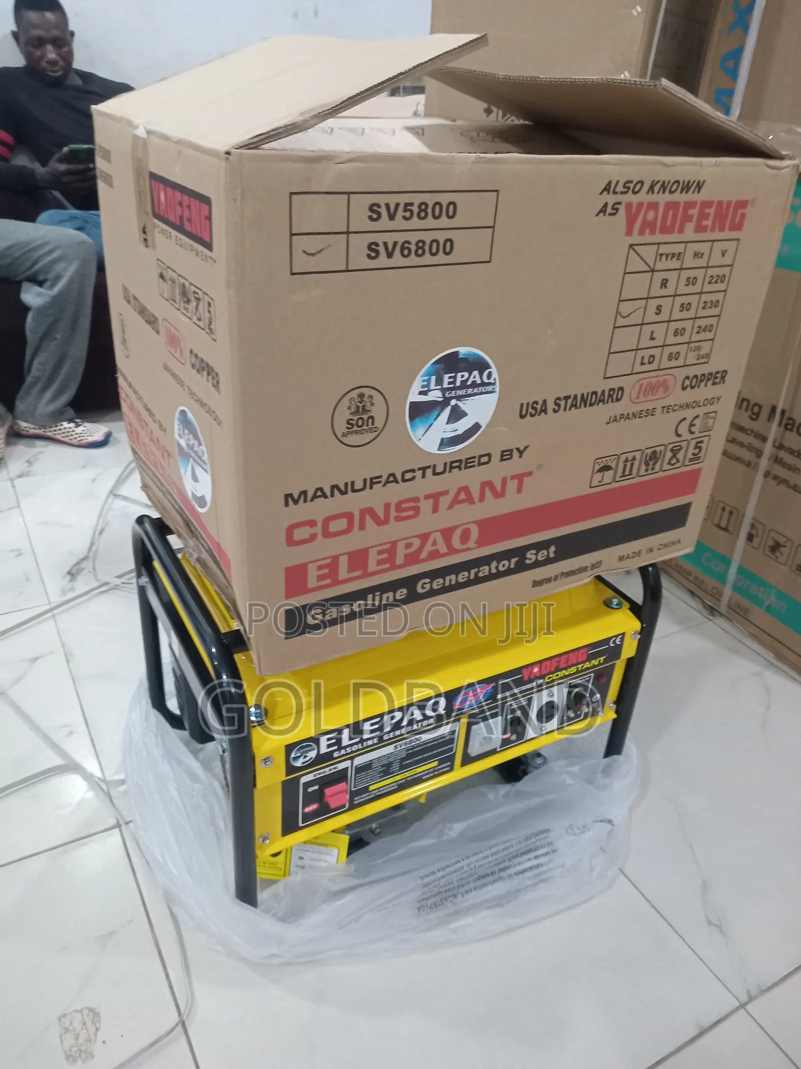 Original Elepaq Constant Sv6800 4.5kva Generator – Sv6800