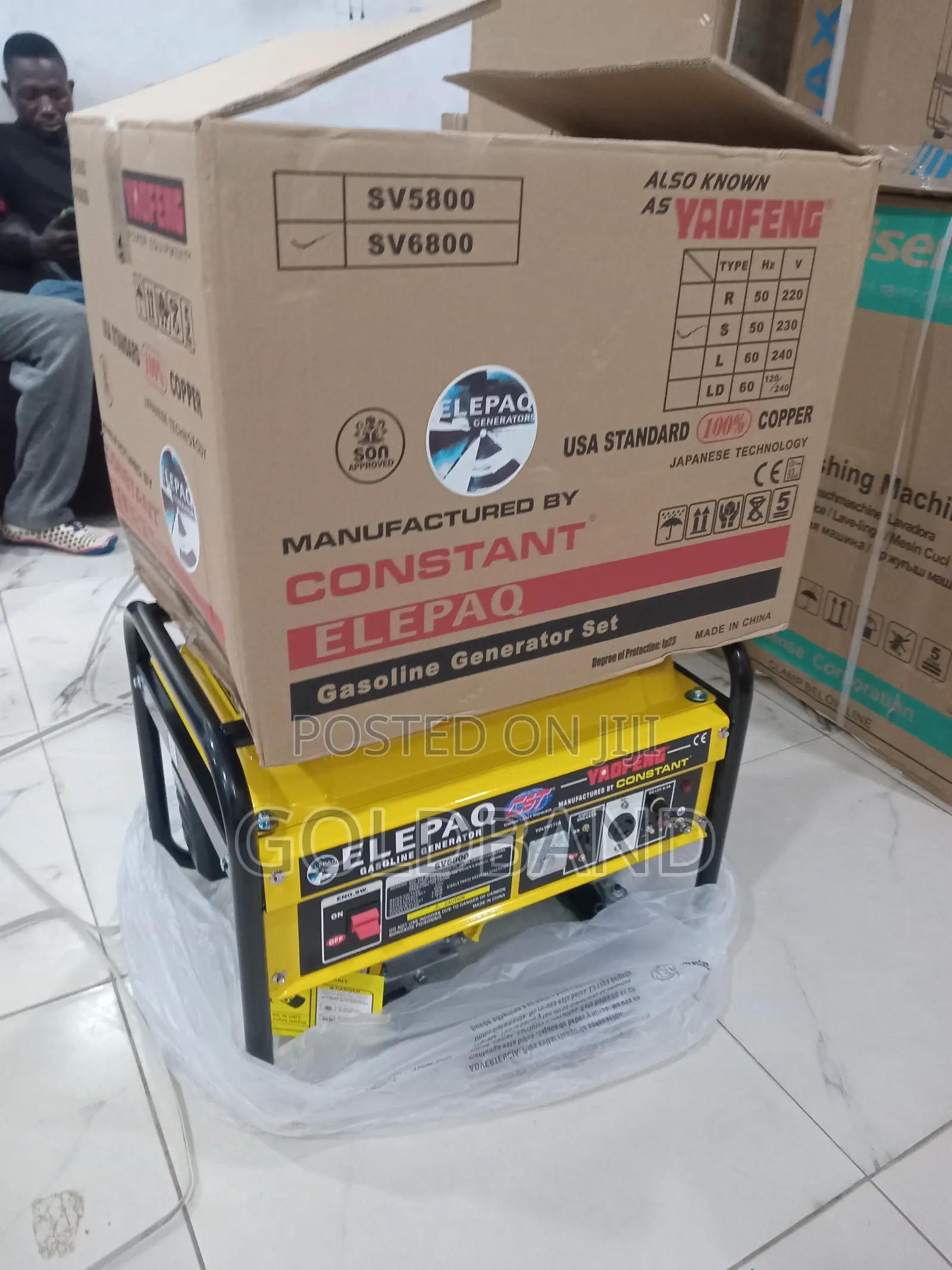 Original Elepaq Constant Sv6800 4.5kva Generator – Sv6800