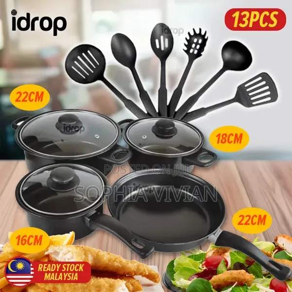 Sales July 25th to August 5th Brand New Black Set Cookware Pot