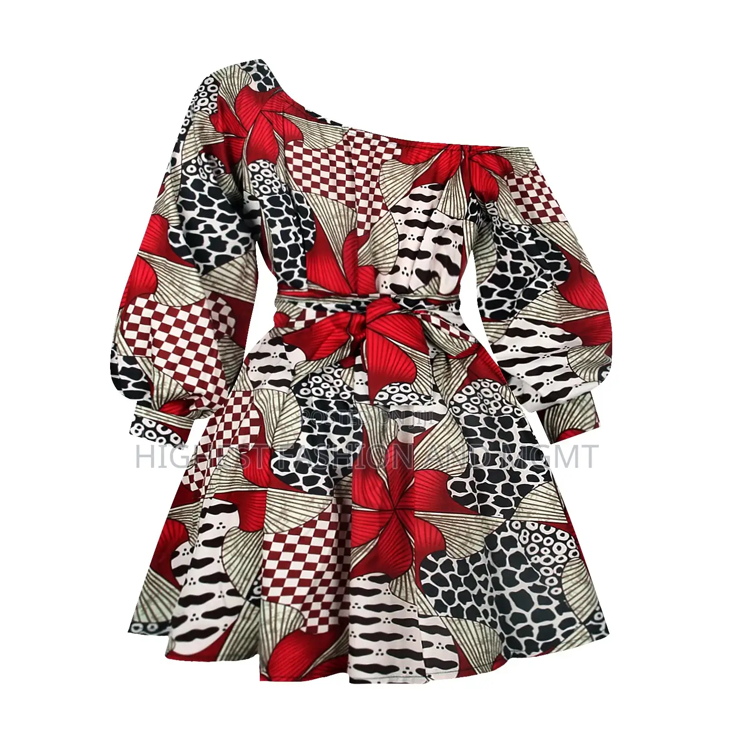 Shoulder Off Mini Dress