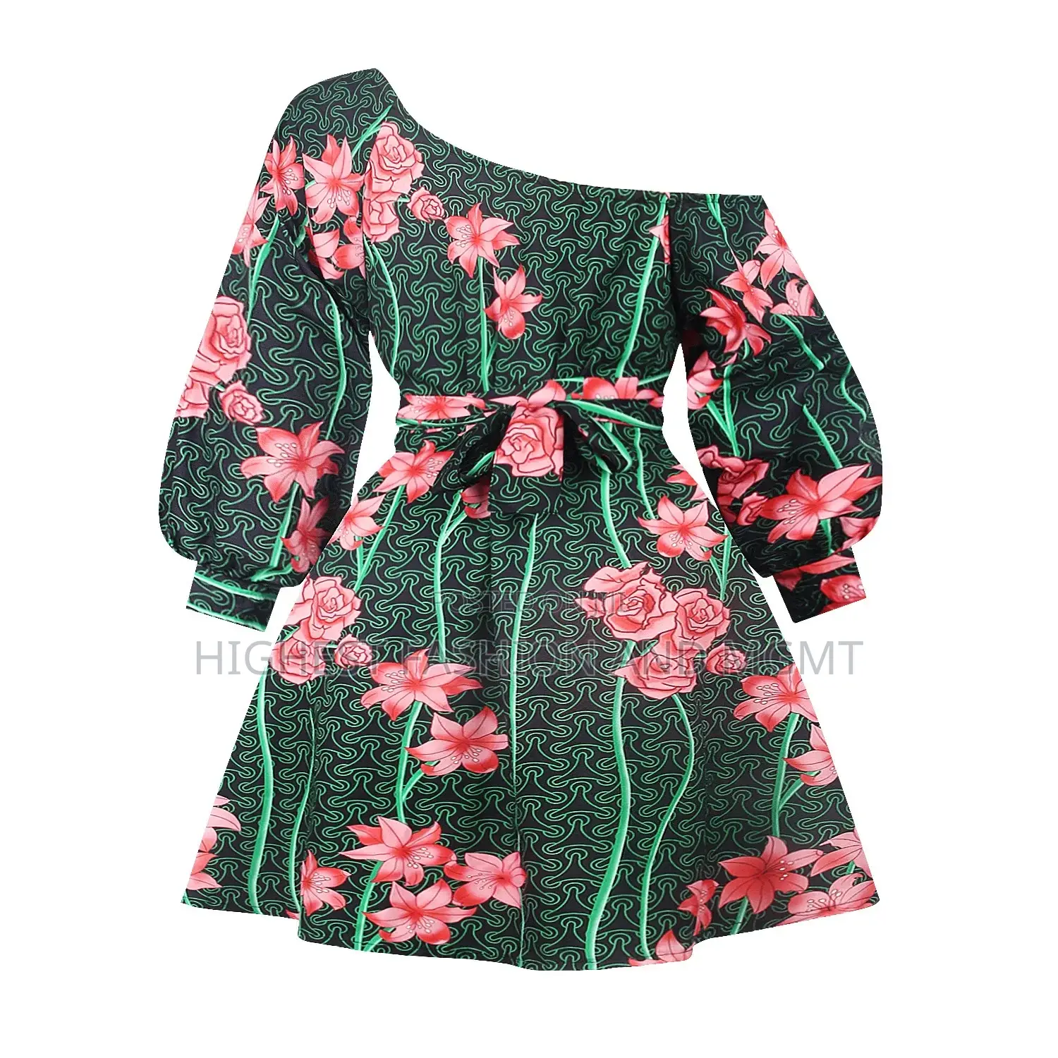 Shoulder Off Mini Dress