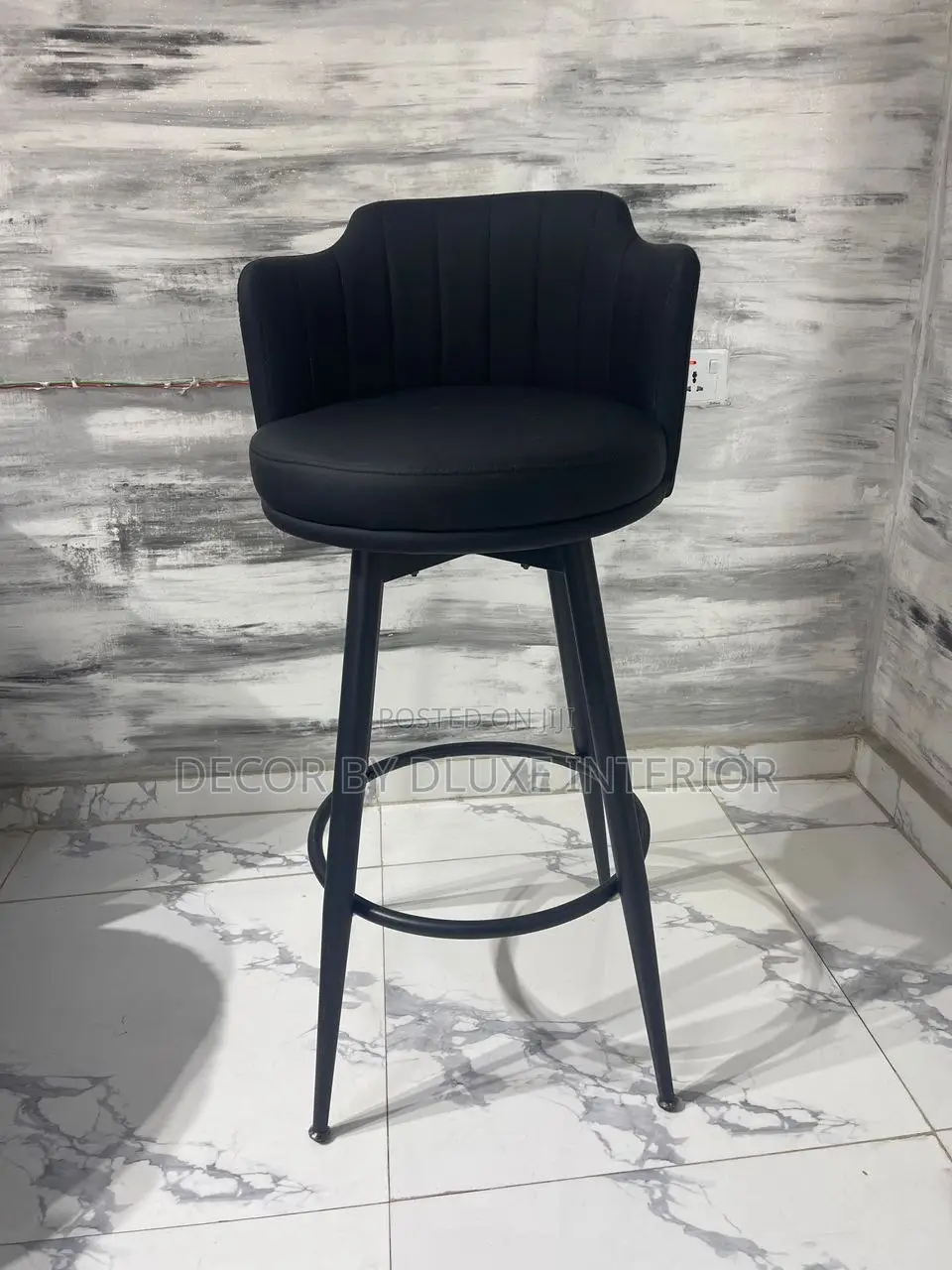 Nordic Bar Chairs With High Legs $ Armrests
