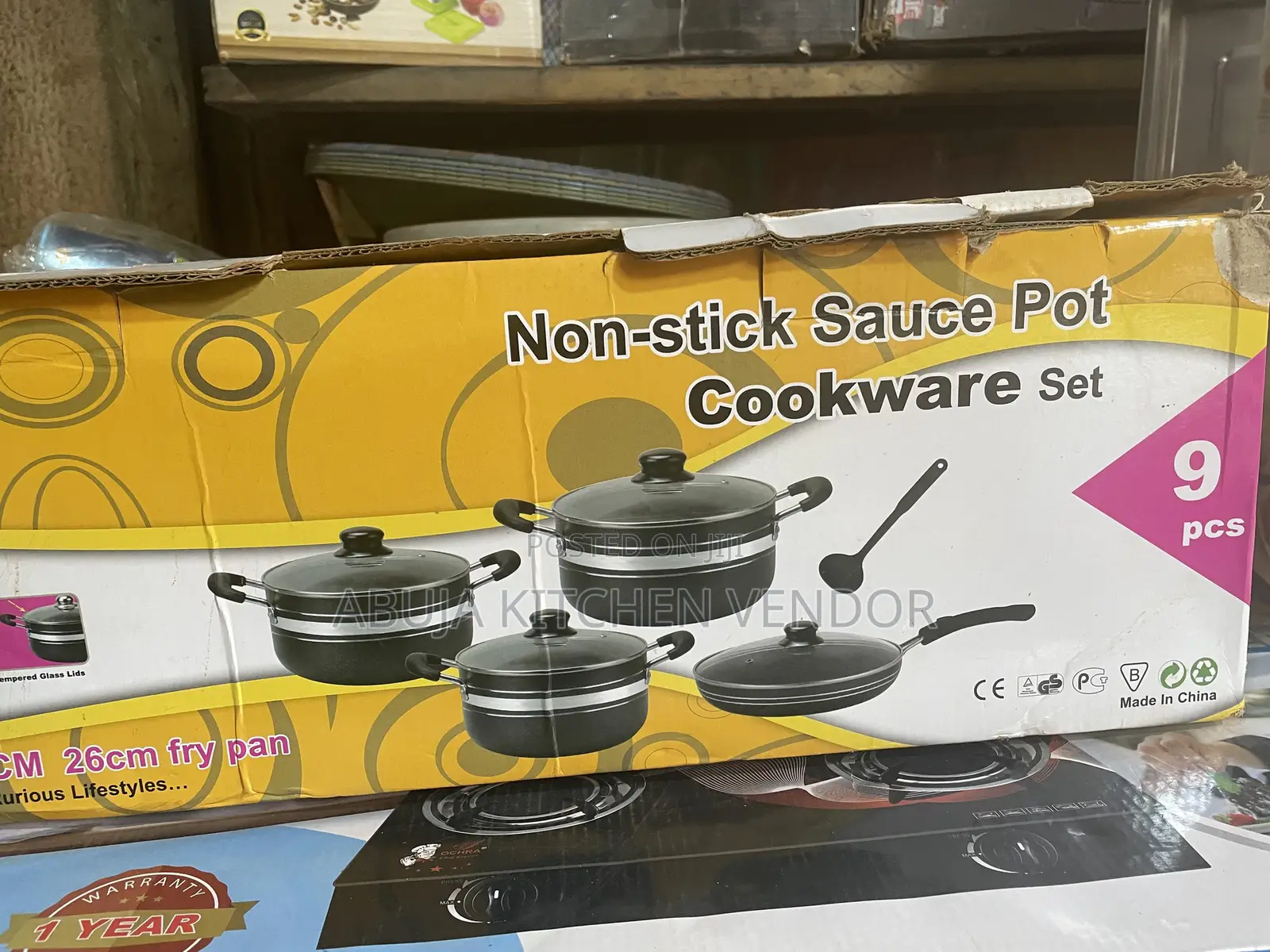 9pcs Nonstick Pot