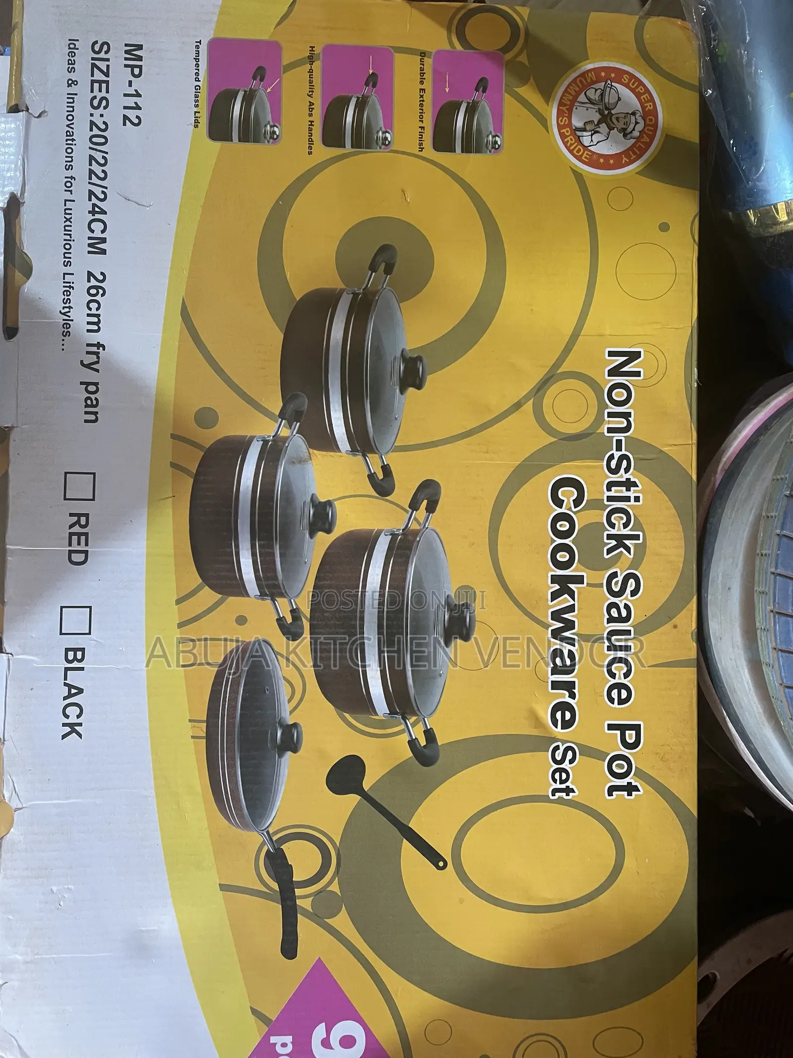 9pcs Nonstick Pot