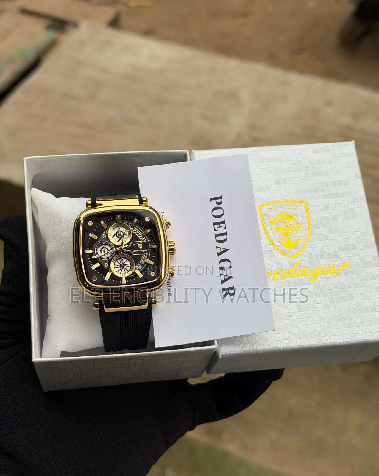 Poedagar Rubber Strap Watch // 32,000 // Pay on Delivery