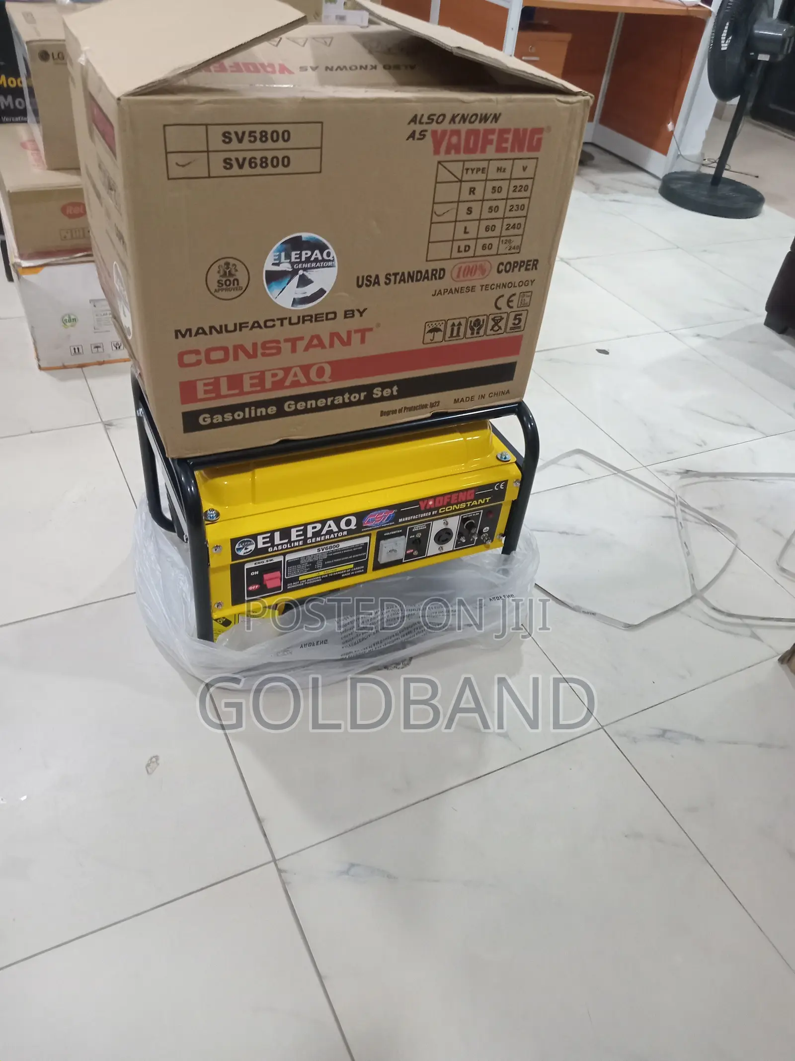 Elepaq Sv6800 4.5kva Heavy Duty Manual Generator