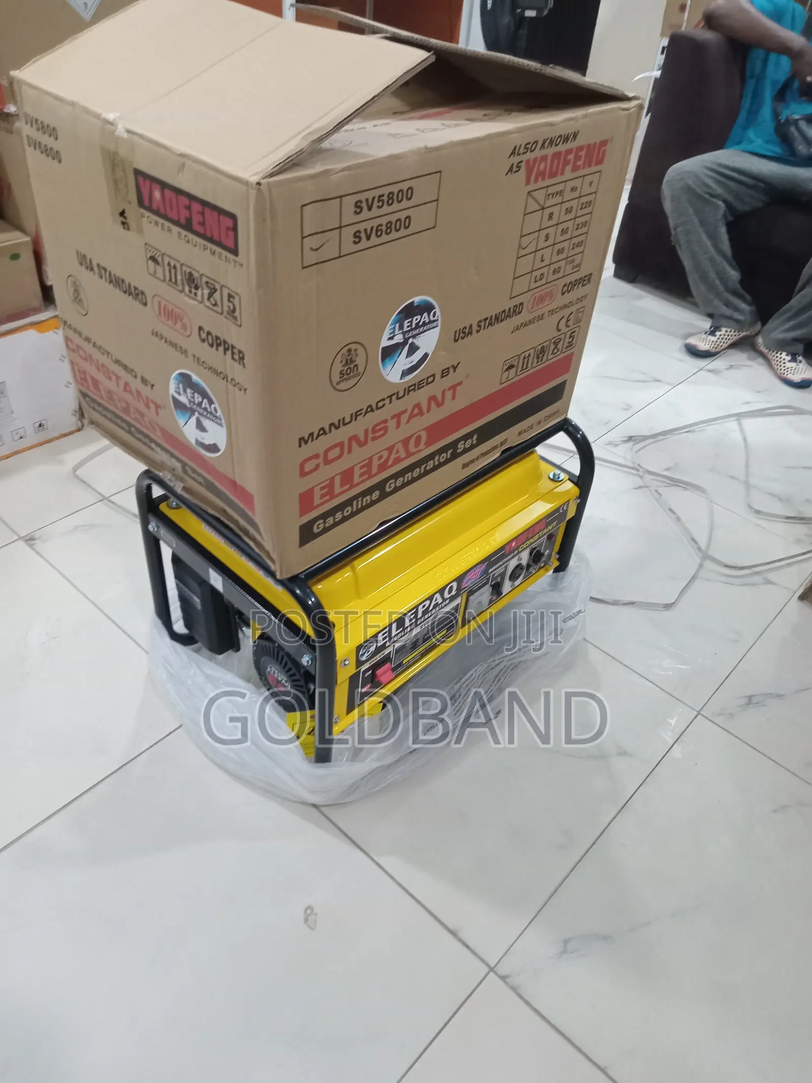 Elepaq Sv6800 Manual Start Generator 4.5kva